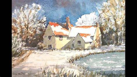 Colinsteedart Watercolour Tutorial Winter Willy Lott S House