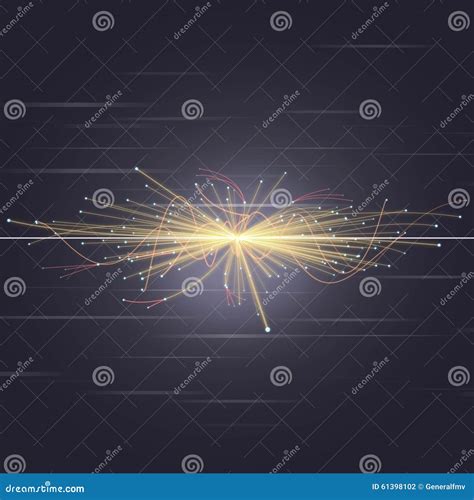 Particle Collision in LHC (Large Hadron Collider) Stock Illustration - Illustration of fuel ...