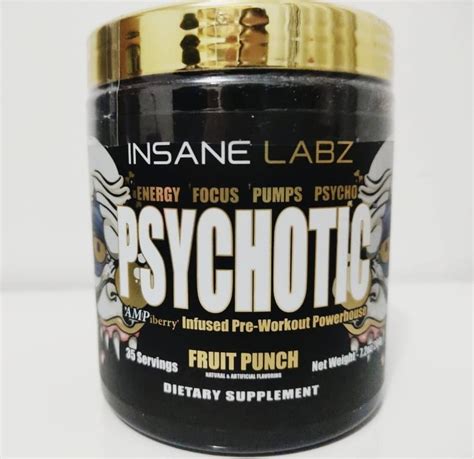 Psychotic Gold Pré Treino Insane Labz 35 Doses Importado Mercado Livre