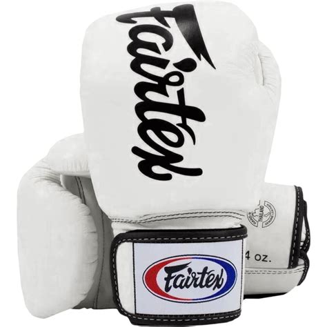 Боксерские перчатки Fairtex BGV19 Tight Fit Deluxe White ...