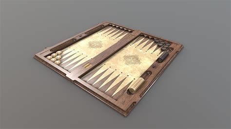 Backgammon V1 Game Ready 3d Model By Snejl D0d899b Sketchfab