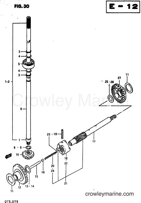 Transmission Two Stroke Outboard Dt Crowley Marine