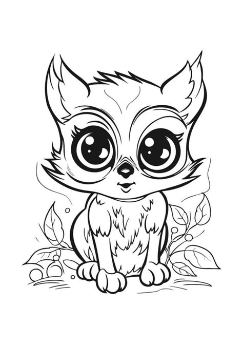 Coloring baby animals for kids 24757864 Vector Art at Vecteezy