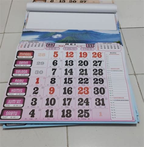 KALENDER SUPER JUMBO PEMANDANGAN TAHUN 2024 Lazada Indonesia