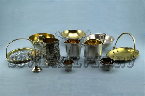 Серебряная посуда разная в магазине «Советское Столовое Серебро»