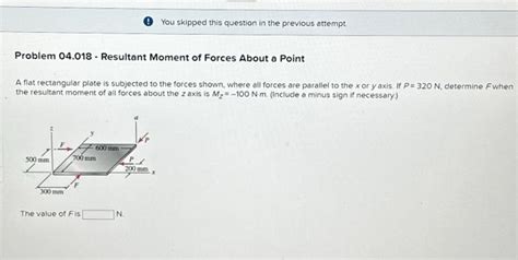 Solved A Flat Rectangular Plate Is Subjected To The Forces Chegg