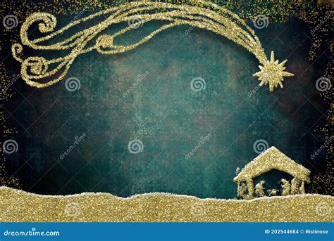 Christmas Nativity Scene Greetings Cards Stock Photo - Image of cards, elegant: 202544684