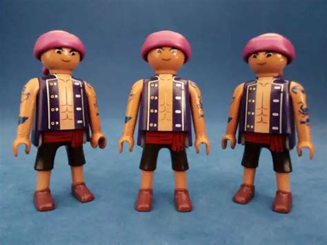 Playmobil X Custom Rare Figures Bid New Ship Pirates Tattooed Island