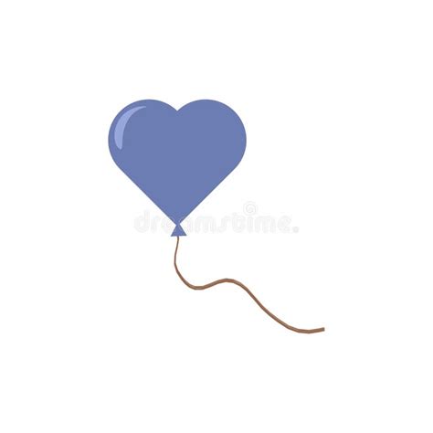 Hand Drawn Blue Ballon Vector Doodle Sketch Illustration Isolated On