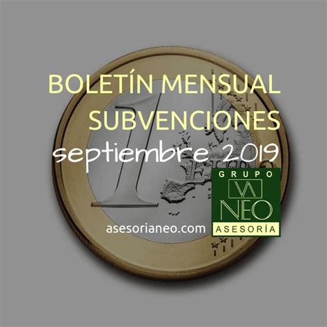 Boletín subvenciones empresas y autónomos Andalucía SEPTIEMBRE 2019