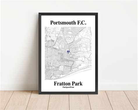 Portsmouth Fratton Park Stadium Map Location Pompey Football Soccer ...