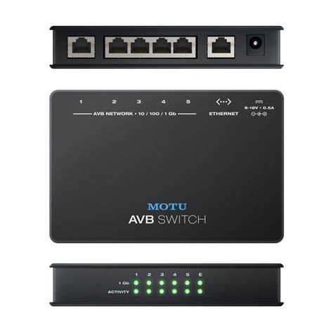 Motu Avb Switch Five Port Avb Ethernet Switch Buy Online In United