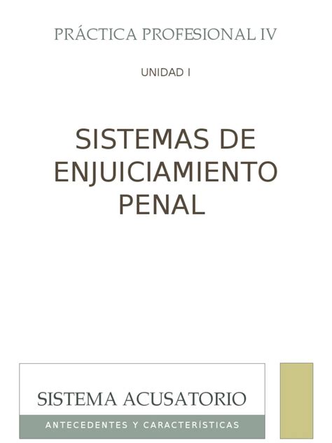 Sistemas De Enjuiciamiento Penal Pdf Tortura Derecho Penal