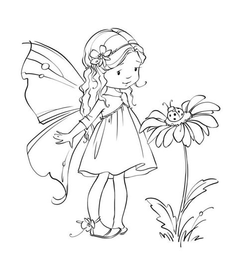 Cute Fairy Coloring Pages At Free Printable Colorings Pages To Print And Color