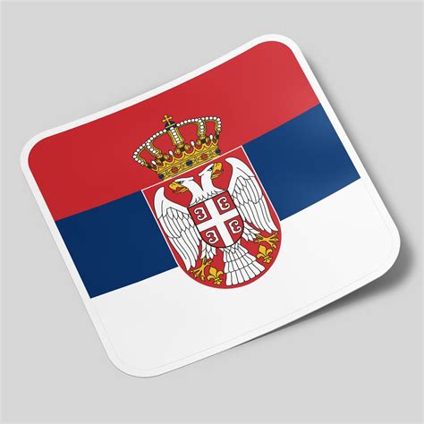 Serbia Sticker Flag Square Gostickme