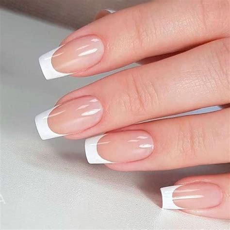 99outfit Fashion Style Men Women French Tip Acrylic Nails