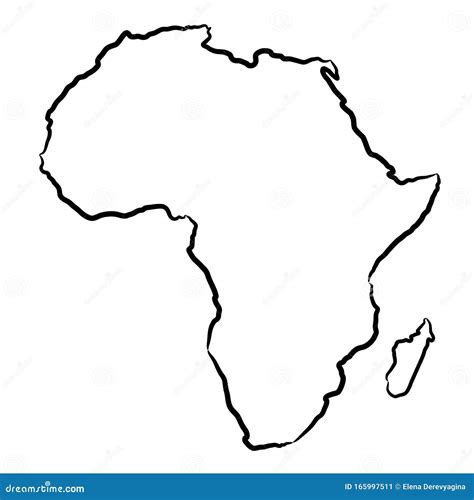 Africa. Contour Map. Countries And Islands. Vector | CartoonDealer.com #149006135