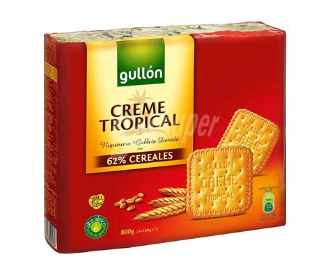 Gullón Galletas creme tropical Caja 800 gr