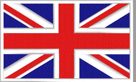 British Flag designs 3 size pack logo embroidery design