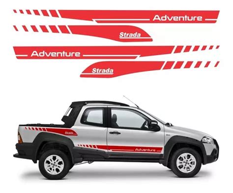 Kit Adesivos Para Fiat Strada Adventure Cabine Dupla 20206 Frete grátis