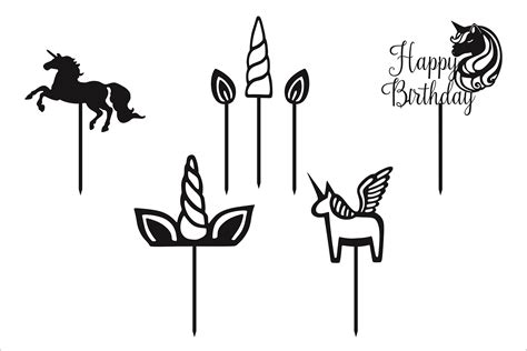 Topper For Laser Cake Topper Svg Cricut Silhouette Cake Topper Template ...