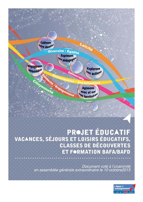 Calam O Projet Educatif Ligue Enseignement