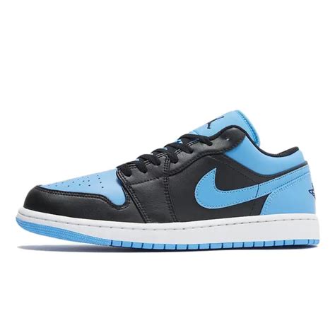 Air Jordan 1 Low Black University Blue White Where To Buy 553558