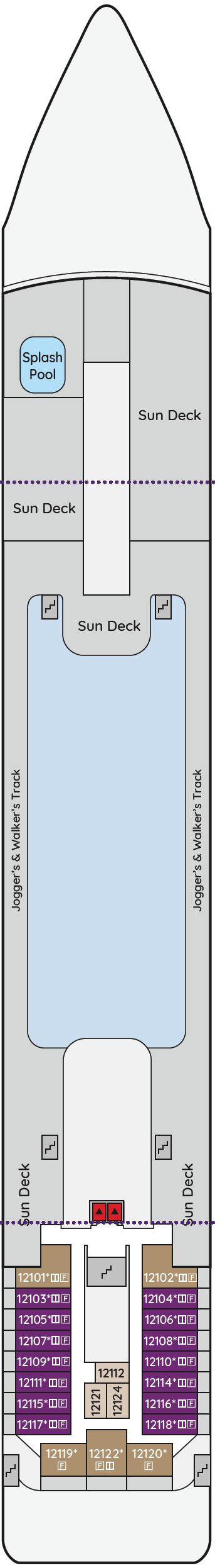 Ambition Deck Plan Ambassador Cruise Line Rol Cruise