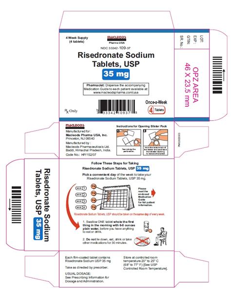 Risedronate Package Insert