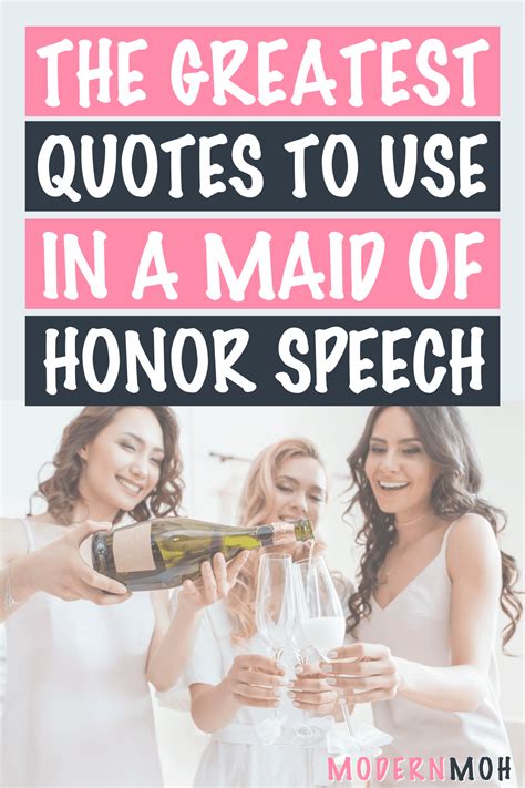 35 Maid Of Honor Speech Quotes To Enhance Your Toast Wedding Toast