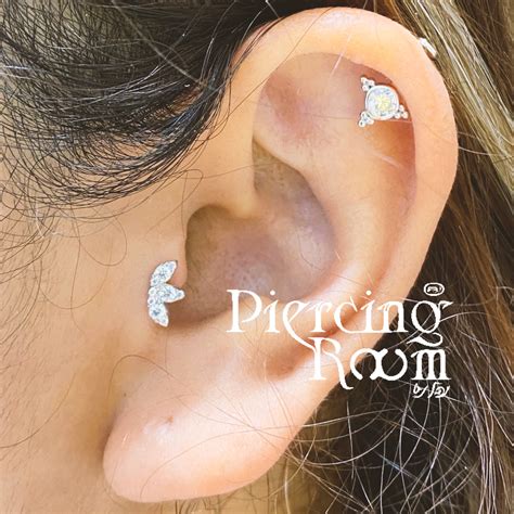 Triple Vertical Helix Piercing Ubicaciondepersonascdmxgobmx