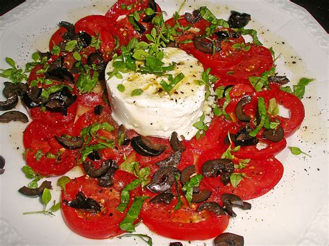 Tomaten Carpaccio mit gebackenem Ziegenkäse Rezept mit Bild Chefkoch de