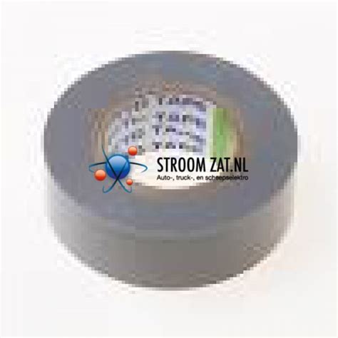 Tape PVC Isolatie Met Lijmlaag 15mm X 10m Grijs