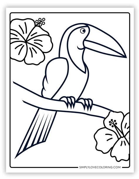 Toucan Coloring Pages Free Pdf Printables Simply Love Coloring