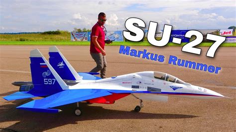 Fantastic Huge Rc Sukhoi Su Twin Turbine Jet Flight Demonstration