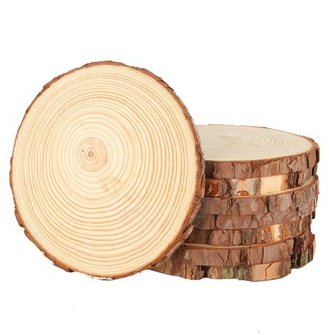 Jmiatry Pcs Natural Wood Slices Cm Diameter Unfinished Round