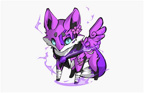 Drawing Fox Magical - Purple Fox, HD Png Download , Transparent Png Image - PNGitem