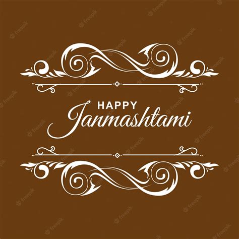 Premium Vector Happy Janmashtami Wishes Aesthetic Abundance