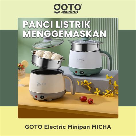 Jual Goto Micha Panci Listrik Elektrik Mini Fry Pan Hotpot Serbaguna