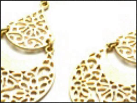 Gold Filigree Earrings Whitehot Jewellery