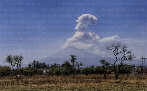 Actividad registrada por el volcán Popocatépetl HOY 02 de abril 2023