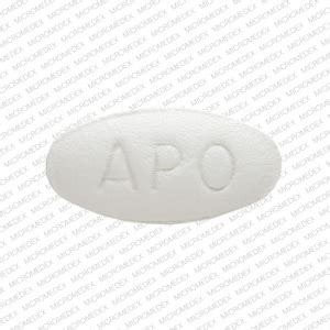 pill finder apo  white elliptical oval medicinecom