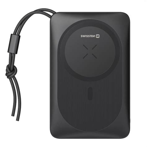 Swissten Powerbank MagSafe 10 000 mAh černá PlayGoSmart