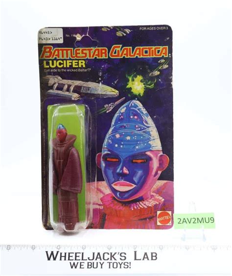 Lucifer Battlestar Galactica Wcard And Bubble 1978 Mattel Vintage Figure Rare Wheeljacks Lab