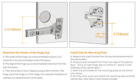 Chibery Pack Frameless Soft Close Cabinet Hinge Degree