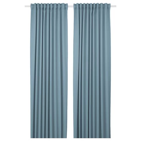 MAJGULL 2 Gardinenschals (verdunk.), graublau, 145x300 cm - IKEA ...