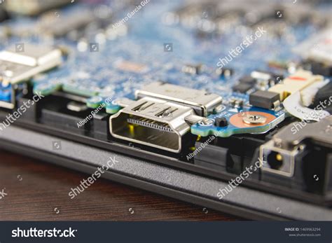 Closeup Hdmi Port Laptop Computer Motherboard Stock Photo 1469963294 ...