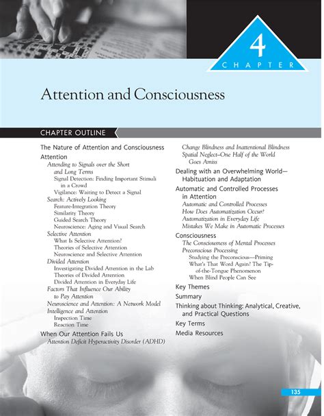 Attention CH4 Cognitive Psychology Strenberg 6th - CHAPTER OUTLINE C H