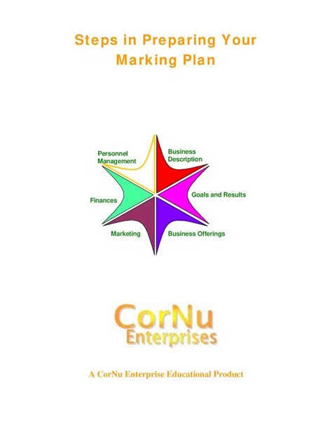 PDF Steps In Preparing Your Marking Plan CorNu Enterprises