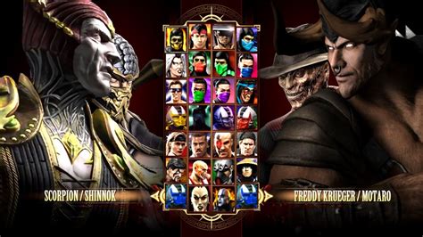 Mortal Kombat 9 MODS SHINNOK MOTARO RYU VERY HARD ARCADE LADDER